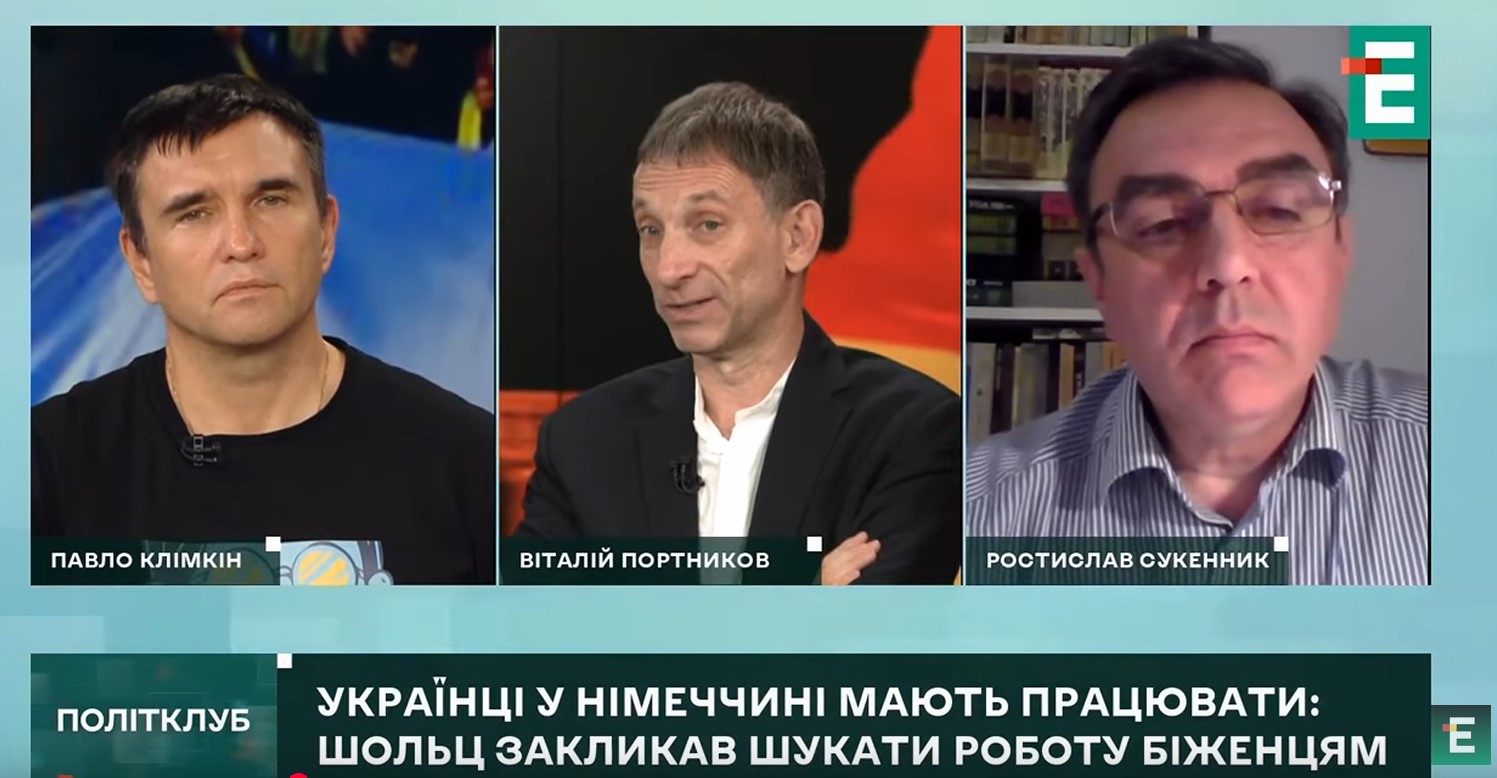 Голова ОУОН, Ростислав Сукеинник у програмі Політклуб, Віталія Портникова.
