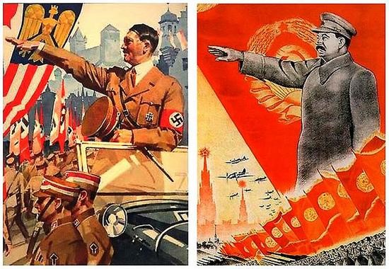 Zwei Diktatoren: Hitler und Stalin