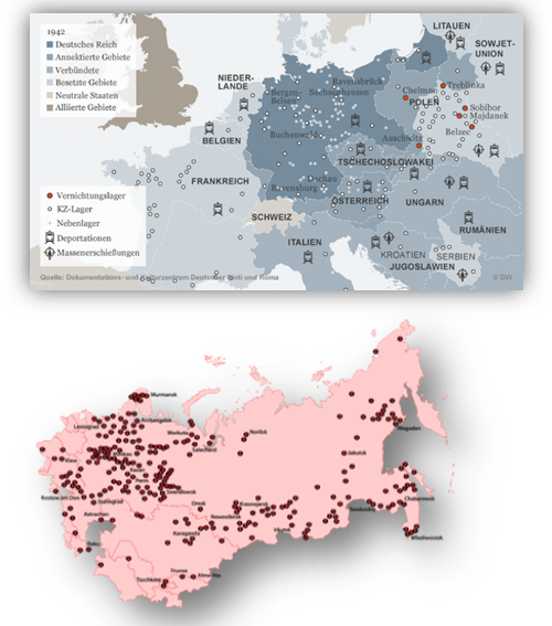 Deutsche KZs und der sowjetische Gulag